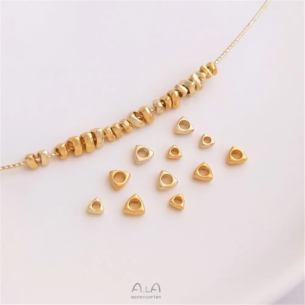 

14K wrapped gold 24K ancient gold small broken gold separated beads broken gold loose beads handmade jewelry beads DIY materials