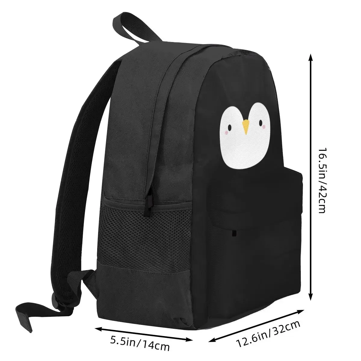 Cute Little Penguin Face Backpack Student BookBag Children School Bag Laptop Shoulder Bags for Men Women