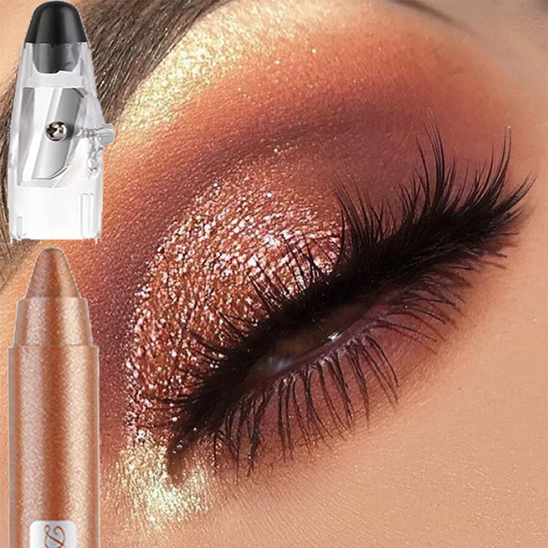 Parelmoer Oogschaduw Potlood Glitter Zijderupsen Voering Markeerstift Langdurige Matte Oogschaduw Stok Ogen Make-Up Cosmetica