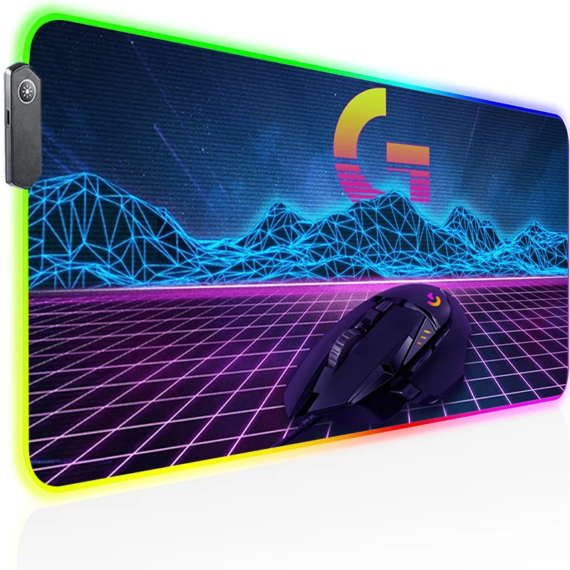 

Cheap Pc Gamer Cabinet Logiteches Xxl Mouse Pad Gaming Laptop Accessories Mousepad Rgb Backlight Table Mat Deskmat Back Light