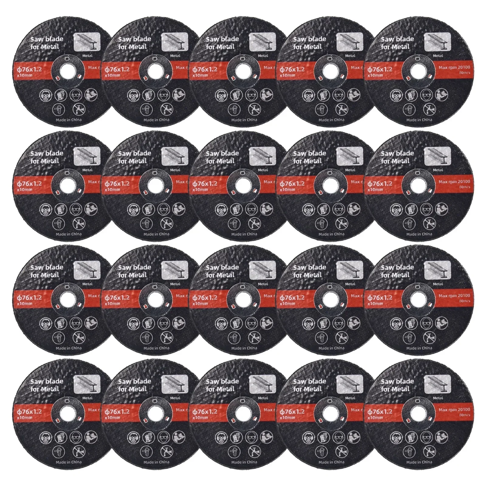

8/15/20pcs 3inch Saw Blade Metal Cutting Discs Sanding Grinding Cut Off Circle Wheels Blades Discs For Electric Angle Grinder