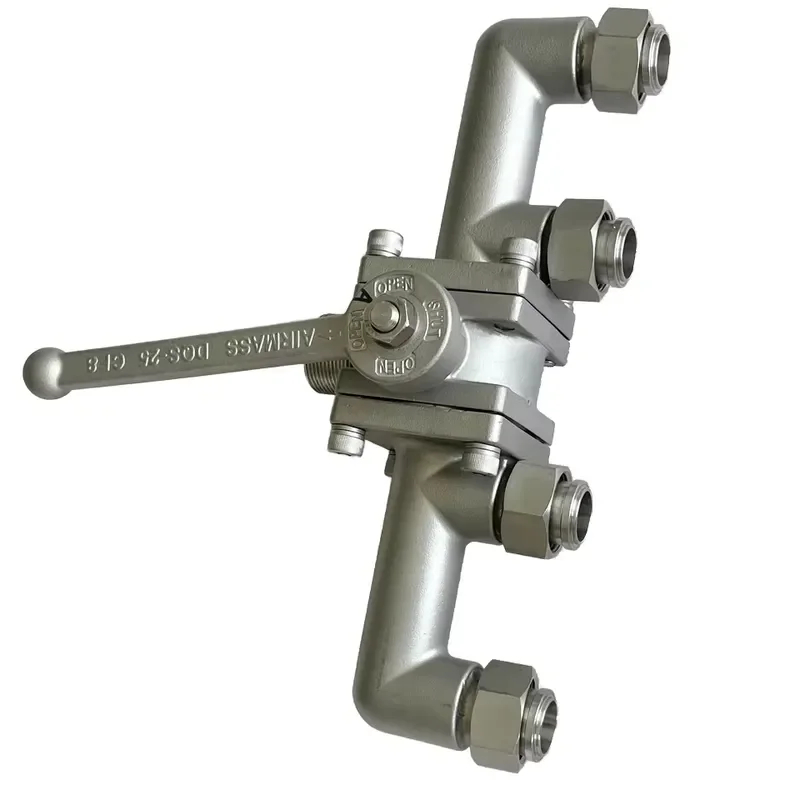 DQS25A DN25 Five Way Ball Valve For LNG Bulk Tank Low Temperature Diversion ODM Industrial Cryogenic Fluid Control System