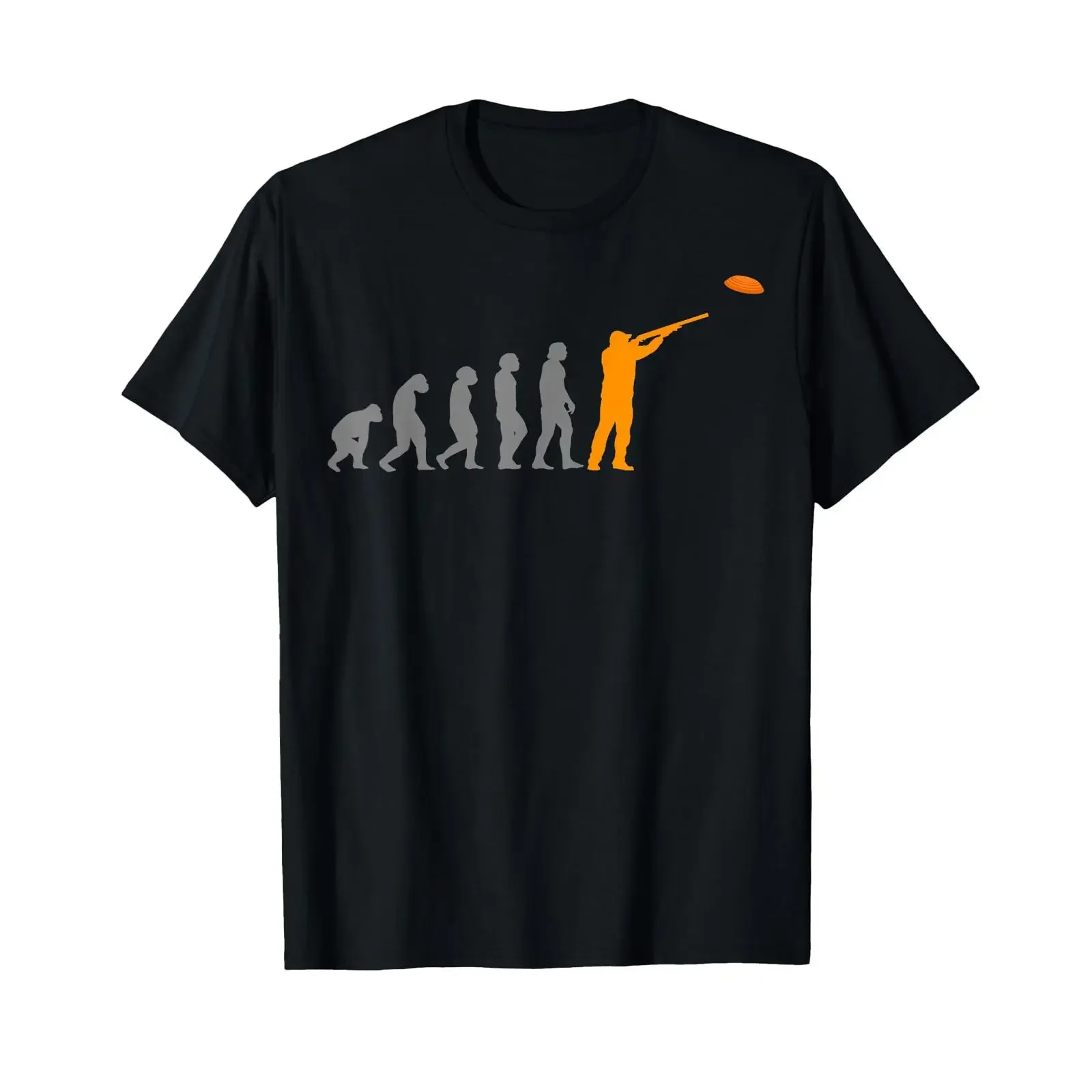 T-shirt unisexe vintage décontracté respirant pour homme, motif tir à l'arc sur pigeons en argile, effet délavé, polyvalent