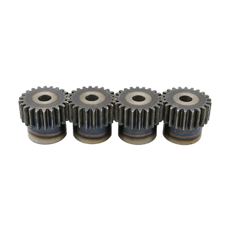 1Pc  45# Steel 1.5M Spur Gear Convex Table Gear Pinion Motor 15 Teeth/16/17/18/19-50T Teeth Thickness 15mm Total Thickness 30mm