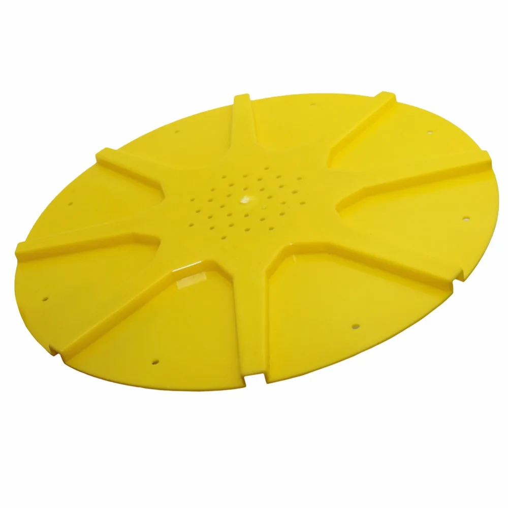 1 Pc Yellow Large Disc Beehive Door Beekeeper Equipment Flight Control Beehive Plastic Anti-escape Outdoor Beekeeping Equipment