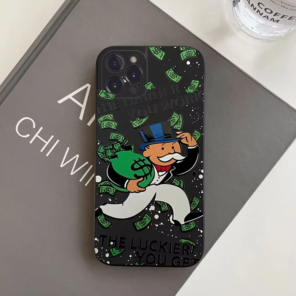 Роскошный чехол для телефона в виде доллара для iPhone 16 15 14 13 12 11 Pro Max Mini XS X XR 7 8 SE