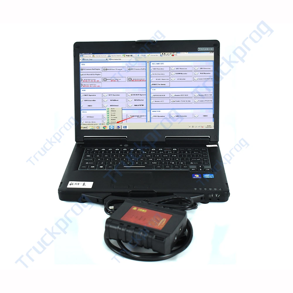 

CF53 Laptop 6-IN-1 EOL Diagnostic Tool OBD Diagnostic Kit For Sinotruk WeiChai DENSO Engine Car Accessories