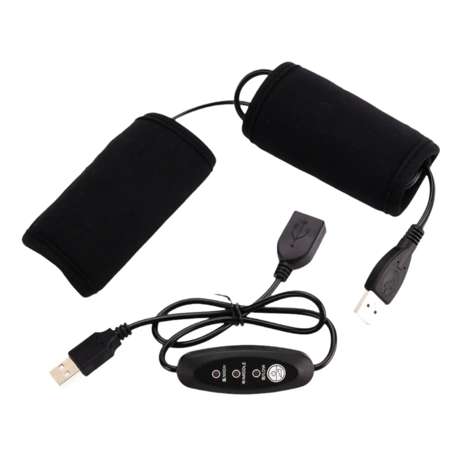 Neoprene Motorcycle Handlebar Warmer USB Heated Grip for 22mm 25mm 28mm Bars
