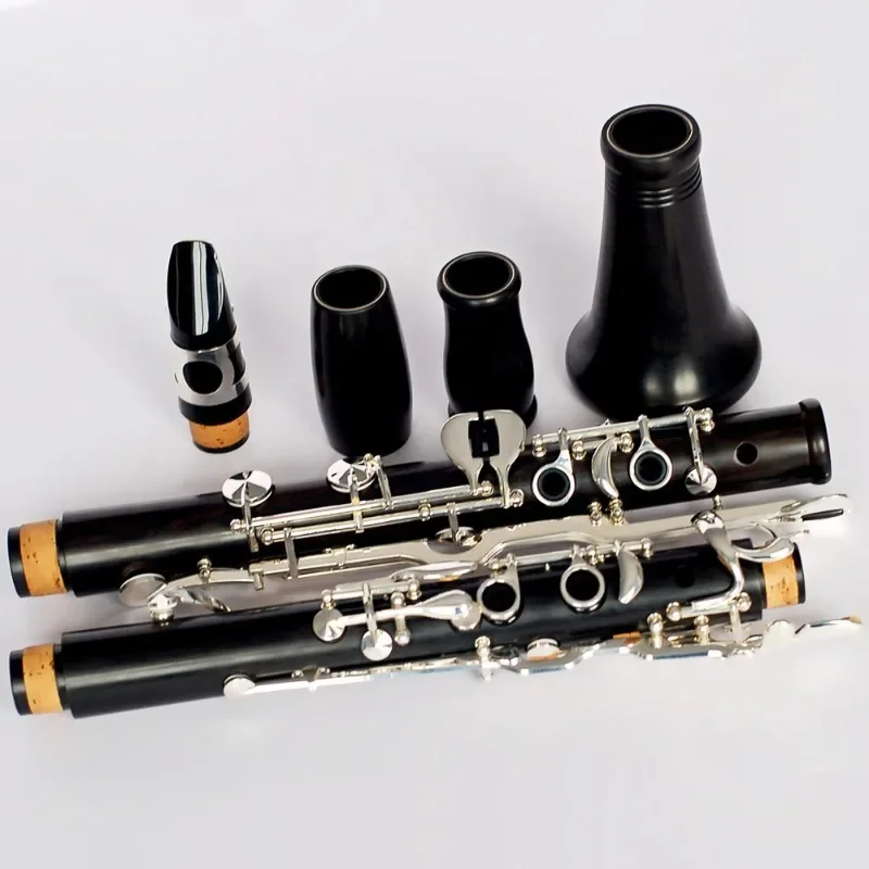 Imported Ebony Material Clarinet Silver Plated Key G Tone