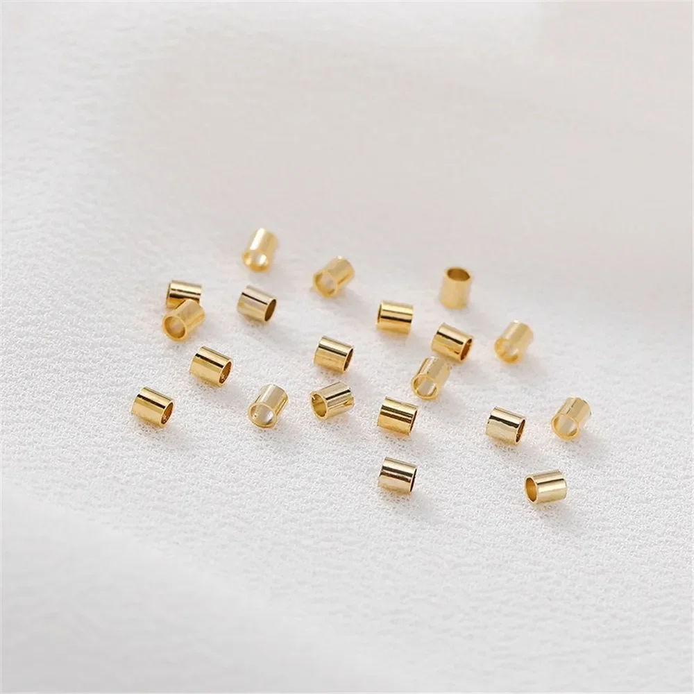 14K18K Vergulde Positionering Kraal Positionering Buis Handgemaakte DIY Armband Ketting Sluiting Gesp Sieraden Materiaal Accessoires