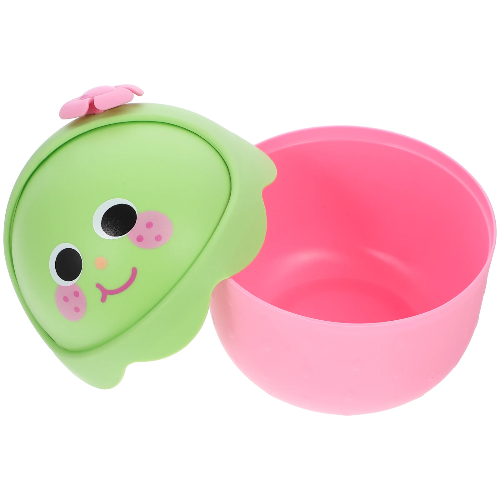 

Mini Trash Can Pink Plastic Bin Cute Cartoon Waste Basket Storage Container Lightweight PP Material Small Wastebasket For
