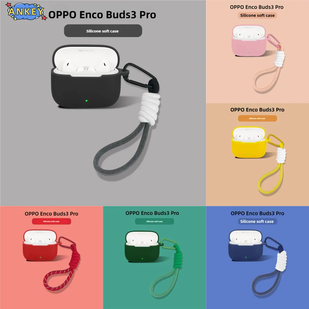 Pour OPPO Enco Buds3 Pro étui de protection lanière en Nylon couverture souple OPPO Enco Air4i coquilles manchon main corde sangle accessoires Pour OPPO Enco Buds3 Pro étui de protection lanière en Nylon couverture souple OPPO Enco Air4i coquilles manchon main corde sangle accessoires
