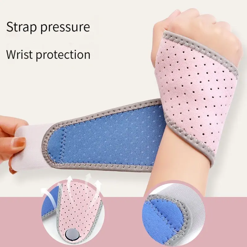 Profession Wrist Support Adjustable Strap Reversible Wrist Brace for Sports Protecting Sweat-absorbing Breathable Pressurized