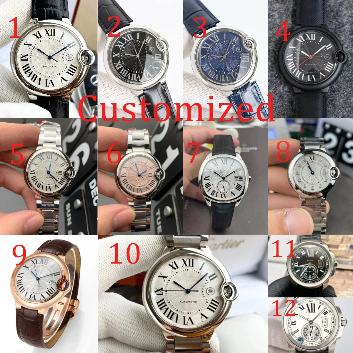 2025 New Women's Watch Light Luxury Niche Automatic Movement  Mechanical Wristwatches Men's Watch Can Be Customized