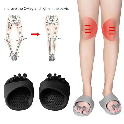 Imagen 2 del producto Zapatillas correctoras de piernas, soporte para arco de diseño científico, ajustador de inversión de pie para hombres y mujeres, ropa para el hogar, mejora de la marcha