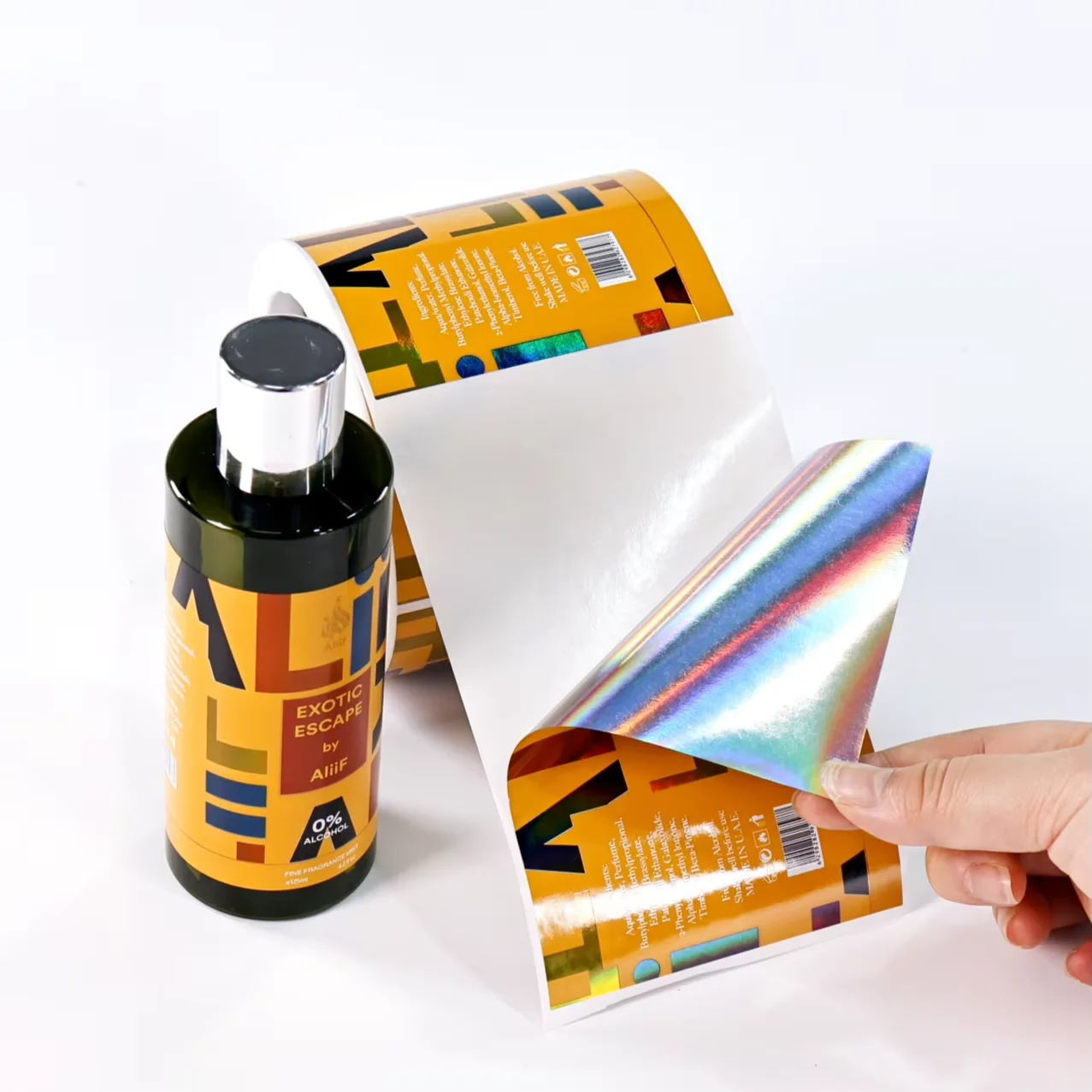 Custom Labels｜Perfume Bottle Stickers｜Glossy Finish｜Premium Cosmetic Packaging Labels