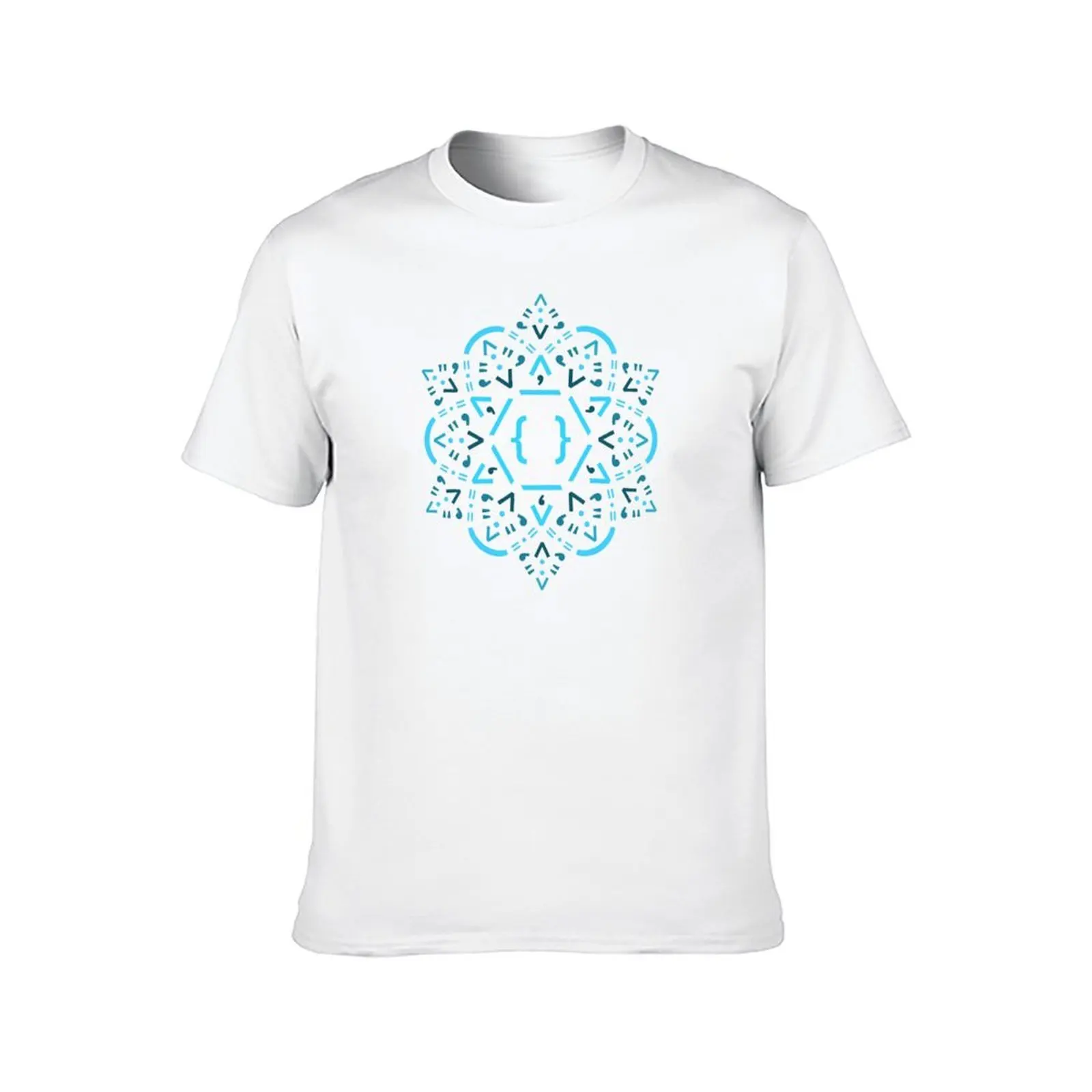 تي شيرت Code Mandala - React Framework تي شيرت رجالي قطن تي شيرت للرجال تي شيرت برسومات