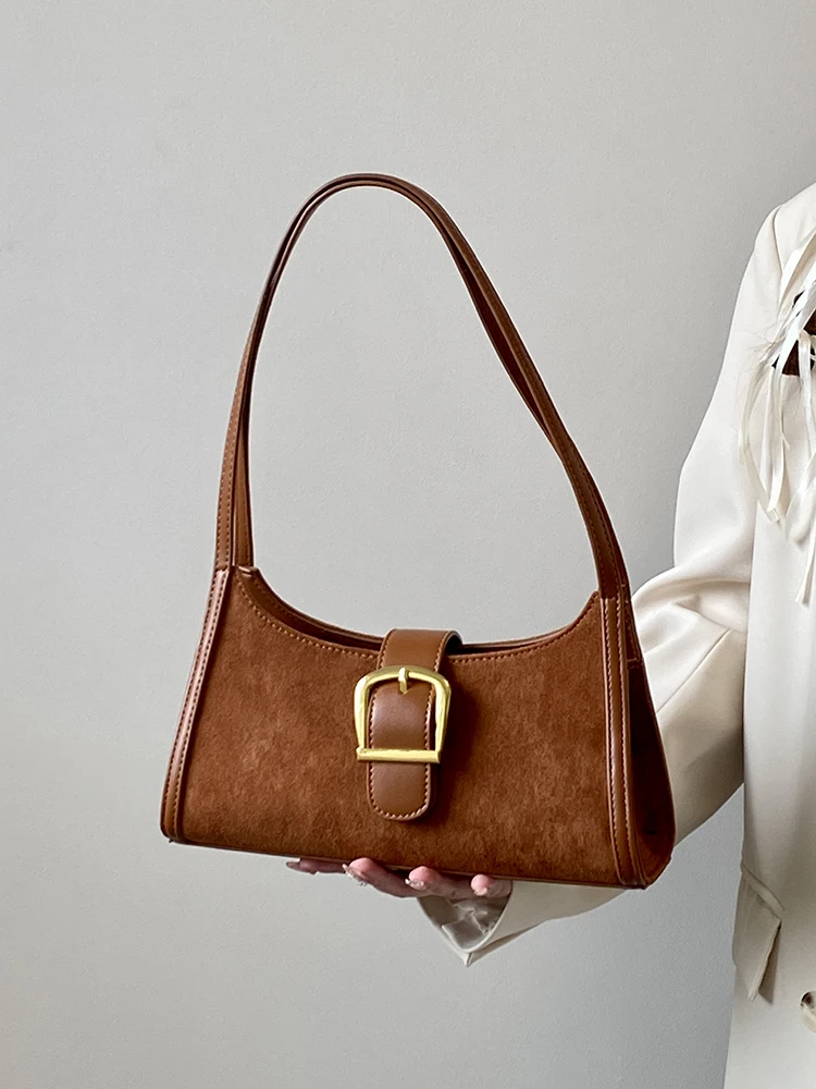 

Velvet High-End Shoulder & Handbag For Girls 2025 New Women's Niche-Designed Spring & Summer Retro Armpit Bag