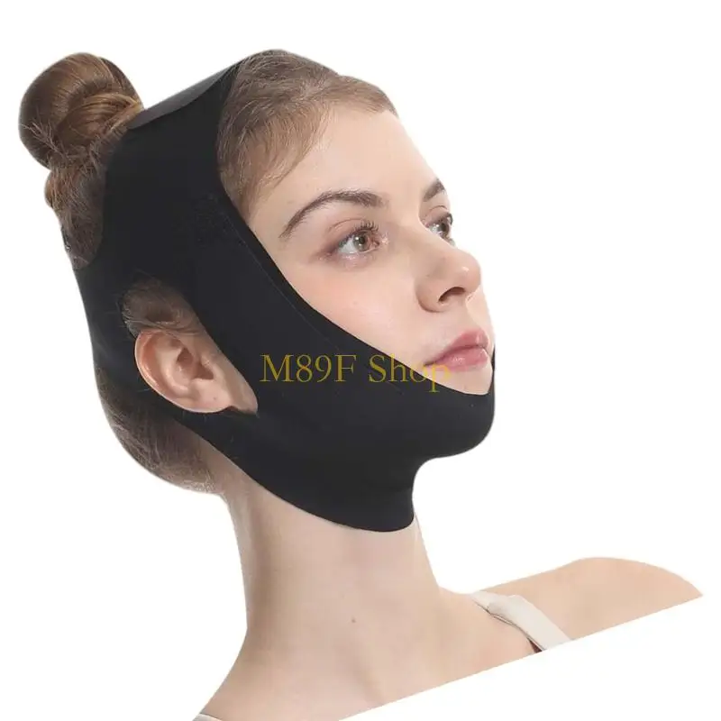 สายรัดยกหน้ายาว M89F สำหรับรูปทรง V การปรับเส้นขอบบ้านผ้าโพกศีรษะนุ่ม ๆ