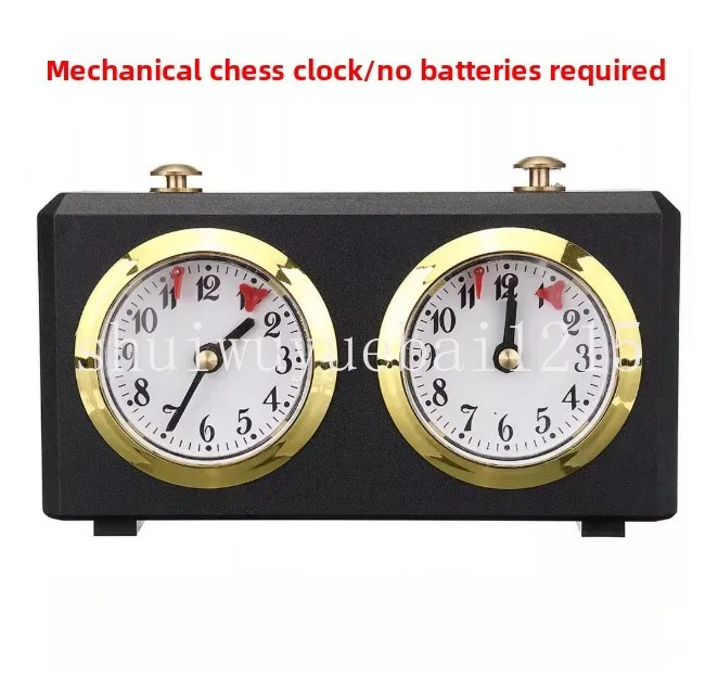 チェス時計-時計仕掛けの機械式チェスタイマー-レトロチェス時計タイマー-トーナメント競技ゲーム用ギフト