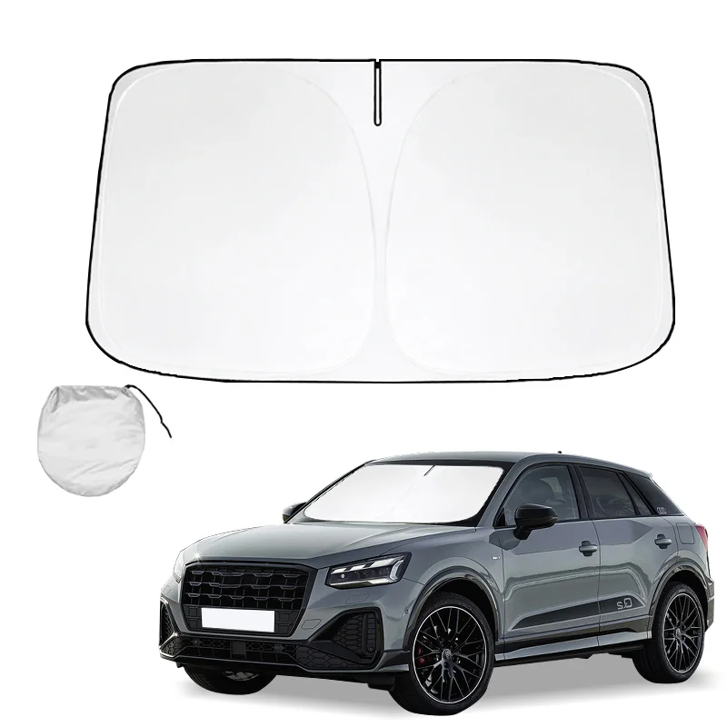 

Windshield Sun Shade for Audi Q2 2018-2024 Window Cover Sun Visor Foldable Sunscreen Blocks UV Rays Keep Your Car Cooler