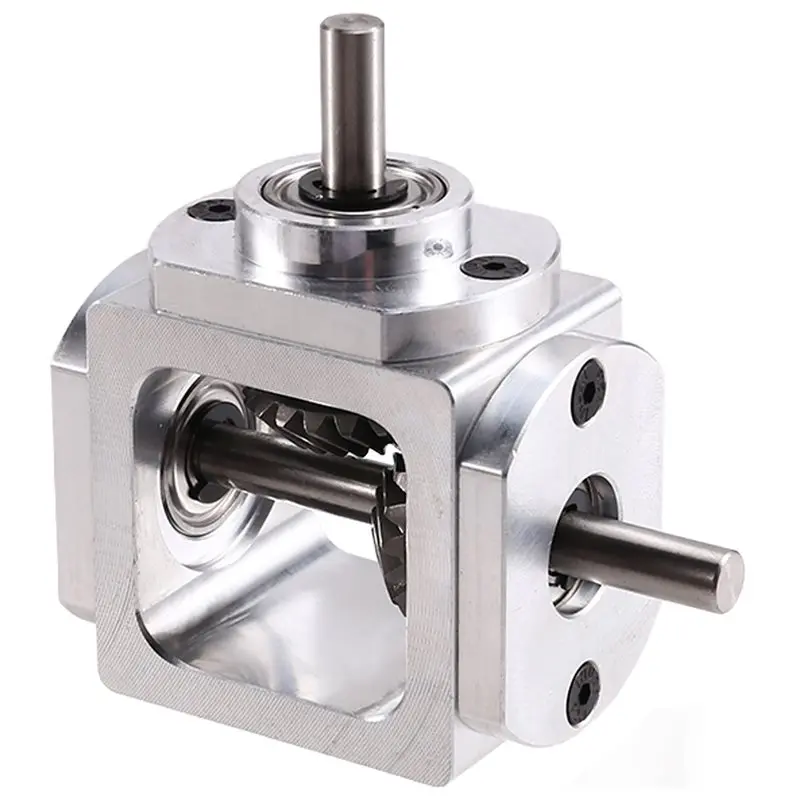 A84E-Gearbox 90 Degree Right Angle Bevel Gear-Box- Mounting Hole 1:1 Shaft 1 Module 20 Teeth Bevel Gear Single Output  Left