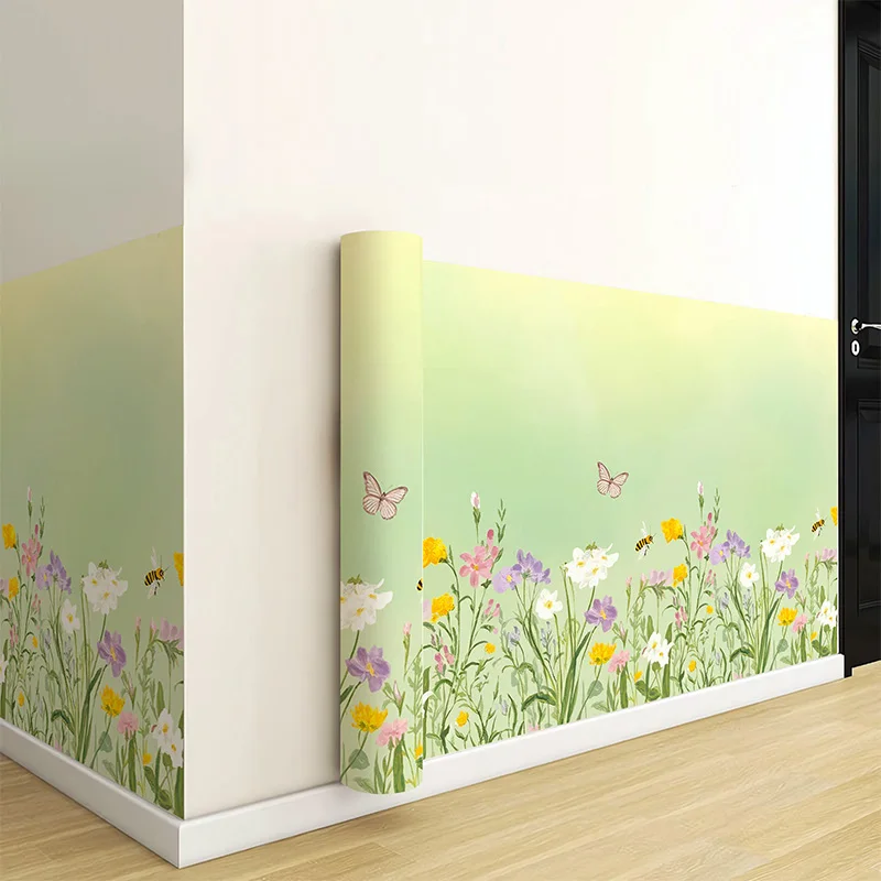 Plastic flower wall paper self-adhesive thickened for covering and concealing flaws in window sill decoration stickers