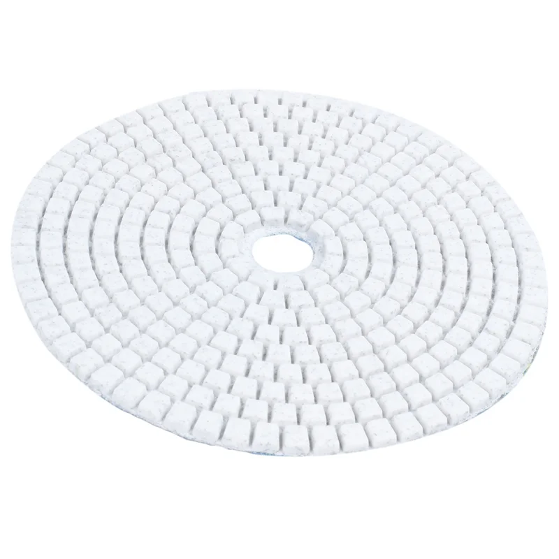 10 個 5 インチ 125 ミリメートルウェットダイヤモンド研磨パッド大理石花崗岩グリット 50