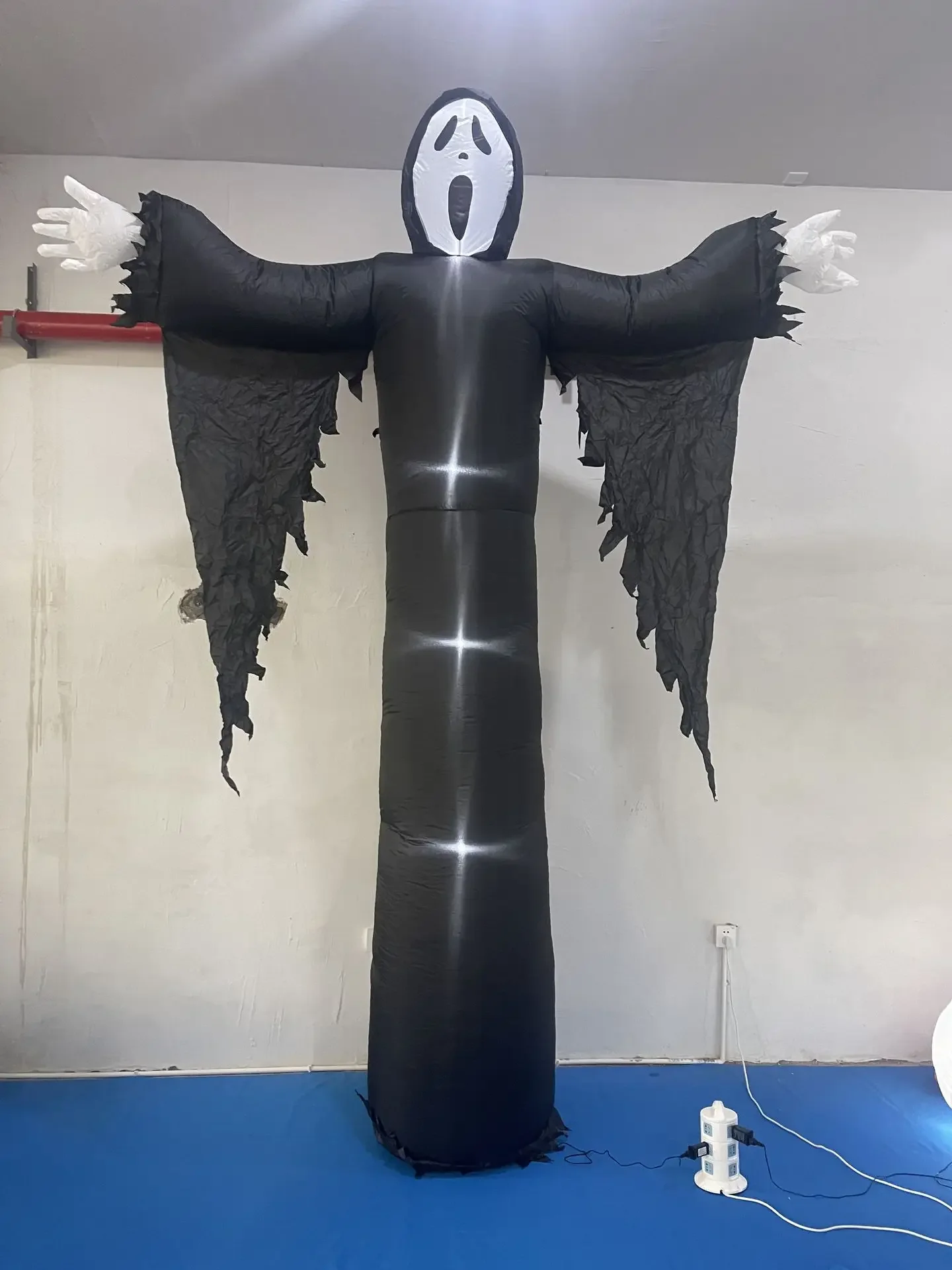 3.6M LED Light Halloween Courtyard Decoration black Horror Ghost death Inflatable mold Party carnival Anime stage perform show