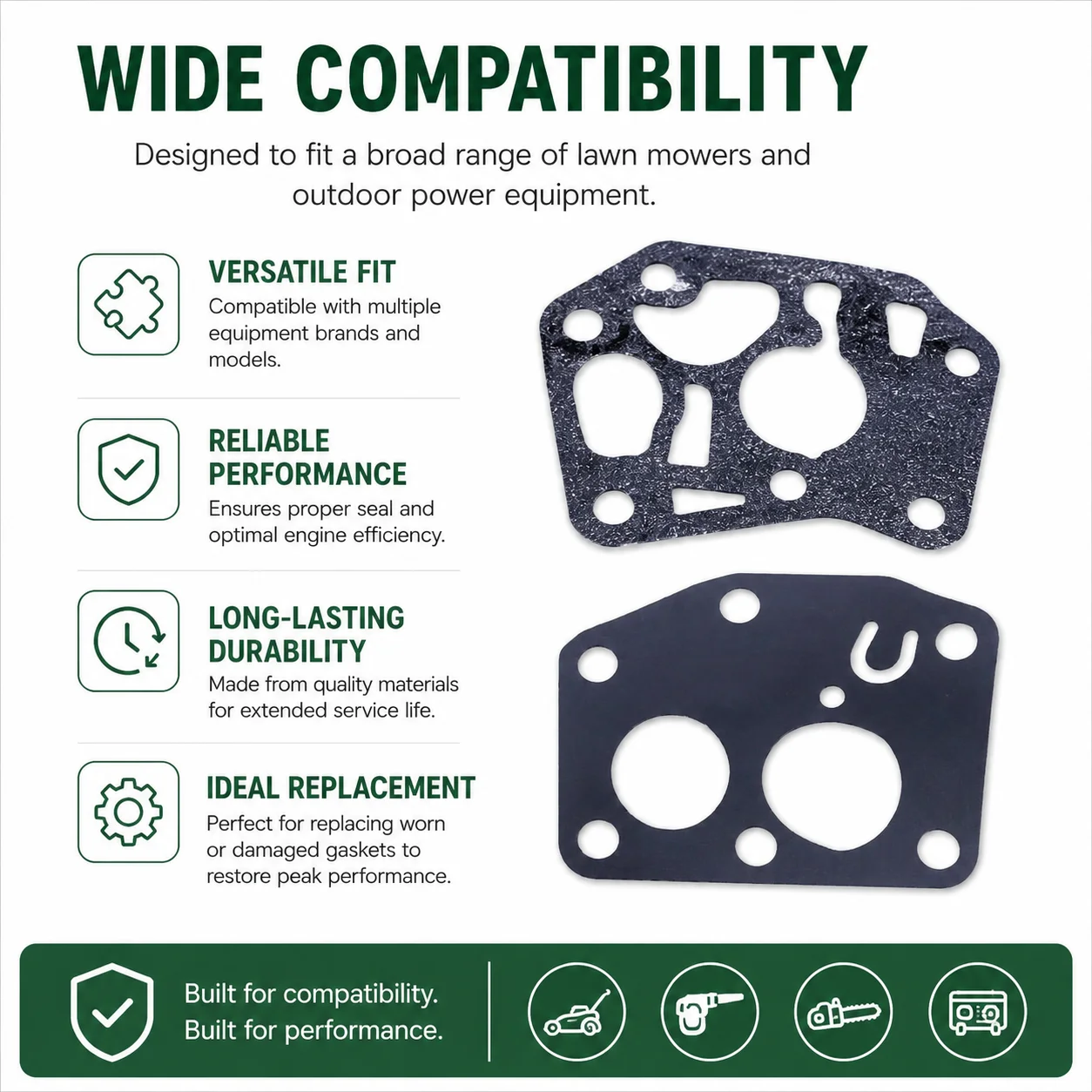 12Pcs Carburetor Diaphragm Gasket Kit For 495770 795083 5083H 5083K Lawn Mower 3.5-4.5HP Replacement Parts For Craftsman Stens