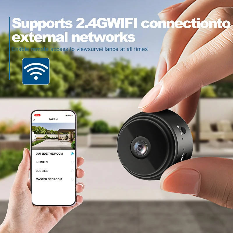 

Беспроводная мини-камера Wi-Fi HD для внутреннего видеонаблюдения, камера безопасности, видеоняня, камера для домашних животных, камера видеонаблюдения CCTV