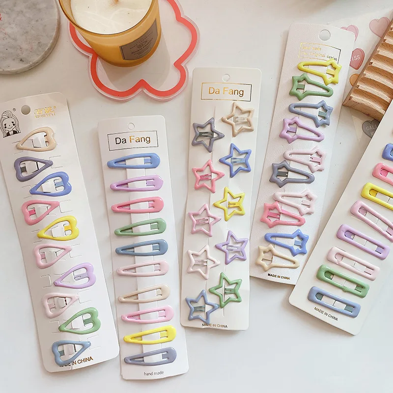 

Korean Style Cream Color BB Barrettes Kawaii Versatile Hairpins Side Bangs Broken Hair Clips Cute Child Deco Kids Hair Accessory