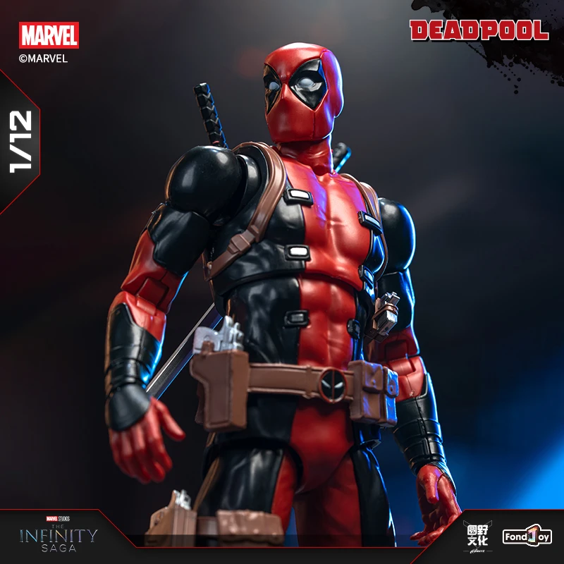 In Stock Original Fondjoy Deadpool Action Figure Comic Deadpool Figures Detective Comics 1/12 Abs Model Kit Joint Movable Toy