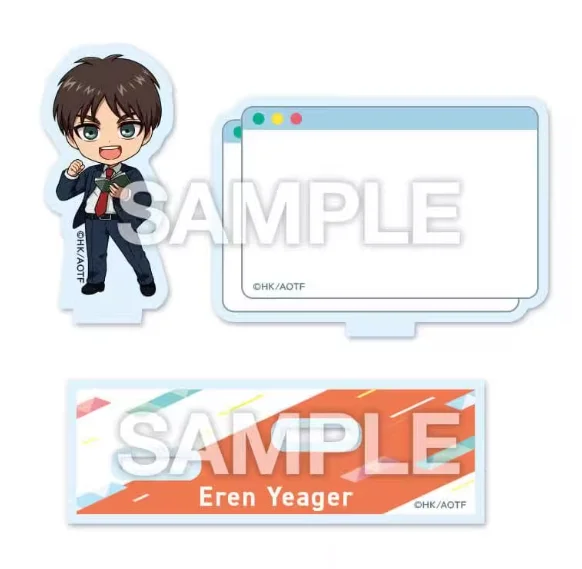 40 Styles Game Eren Yeager Acrylic Stand Doll Anime Yeager Eren Mini Figure Model Plate Cosplay Toy for Gift