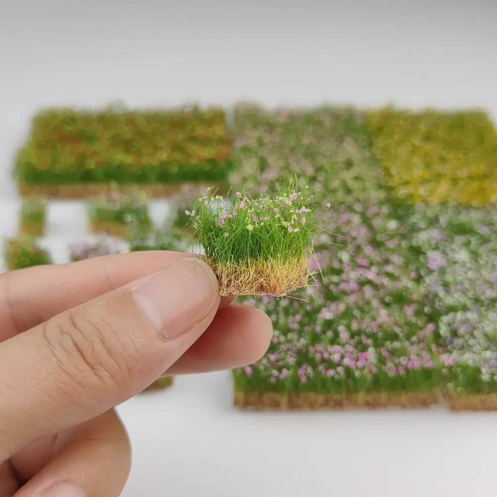 Multicolor Hand Torn Flower Clusters DIY Accessories Building Models Artificial Flower Cluster Sand Table Height 10mm/16mm