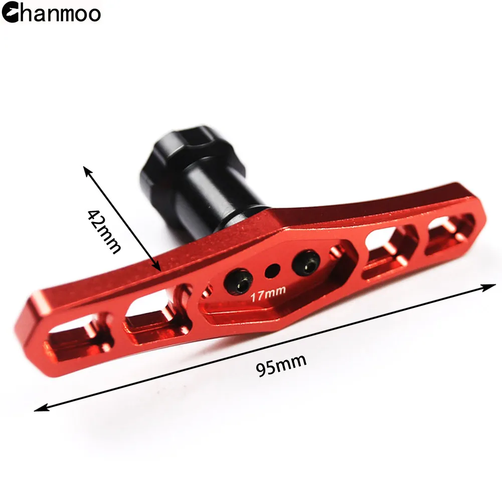 17mm Metal Wheel HEX Nuts Sleeve Wrench Tool for 1/8 1/10 RC Crawler Car Off Road Car Monster Truck Sleeve Tools UPgrade Parts