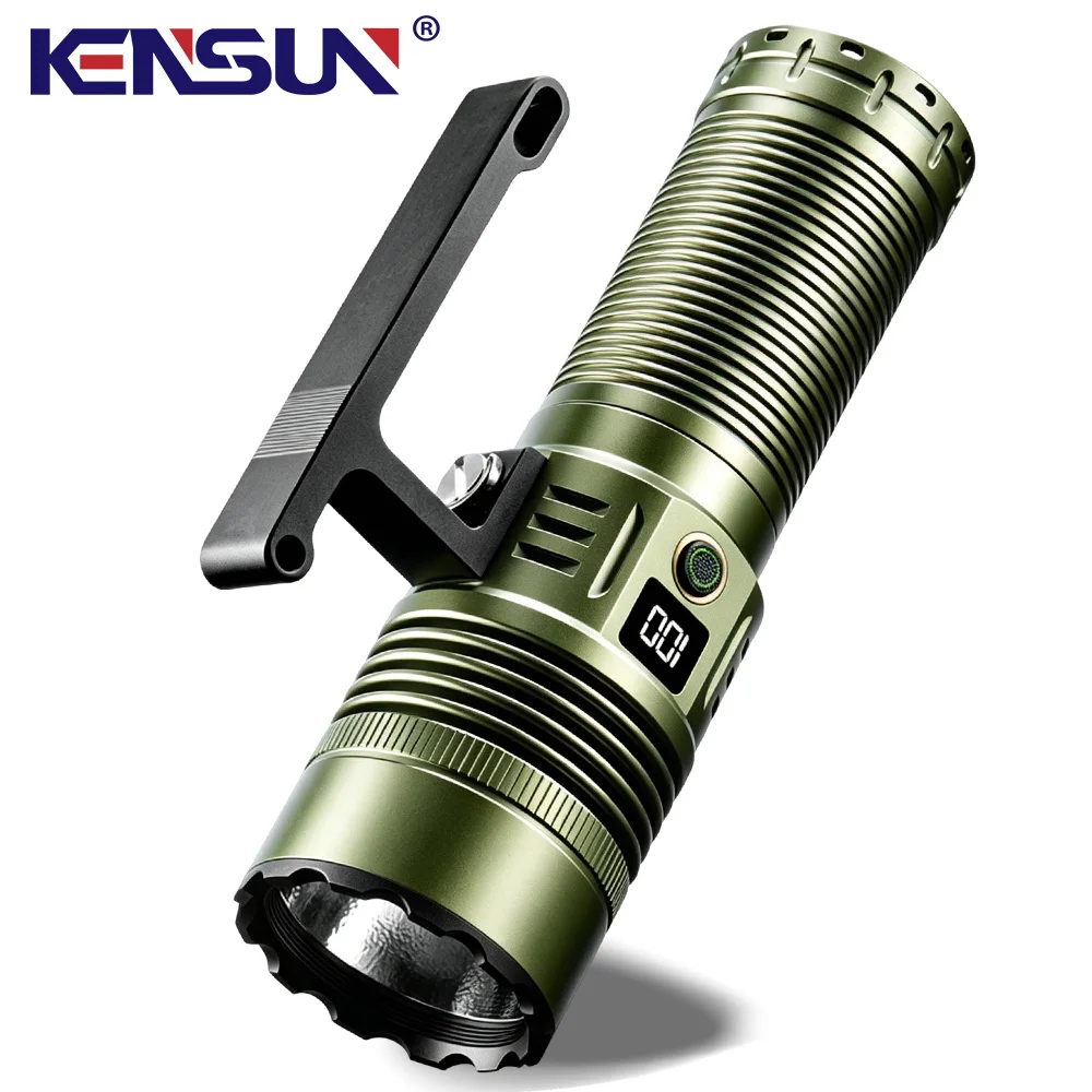 

8000LM 5000M multifunctional long-range strong light LED flashlight USB charging outdoor camping ultra bright handheld light