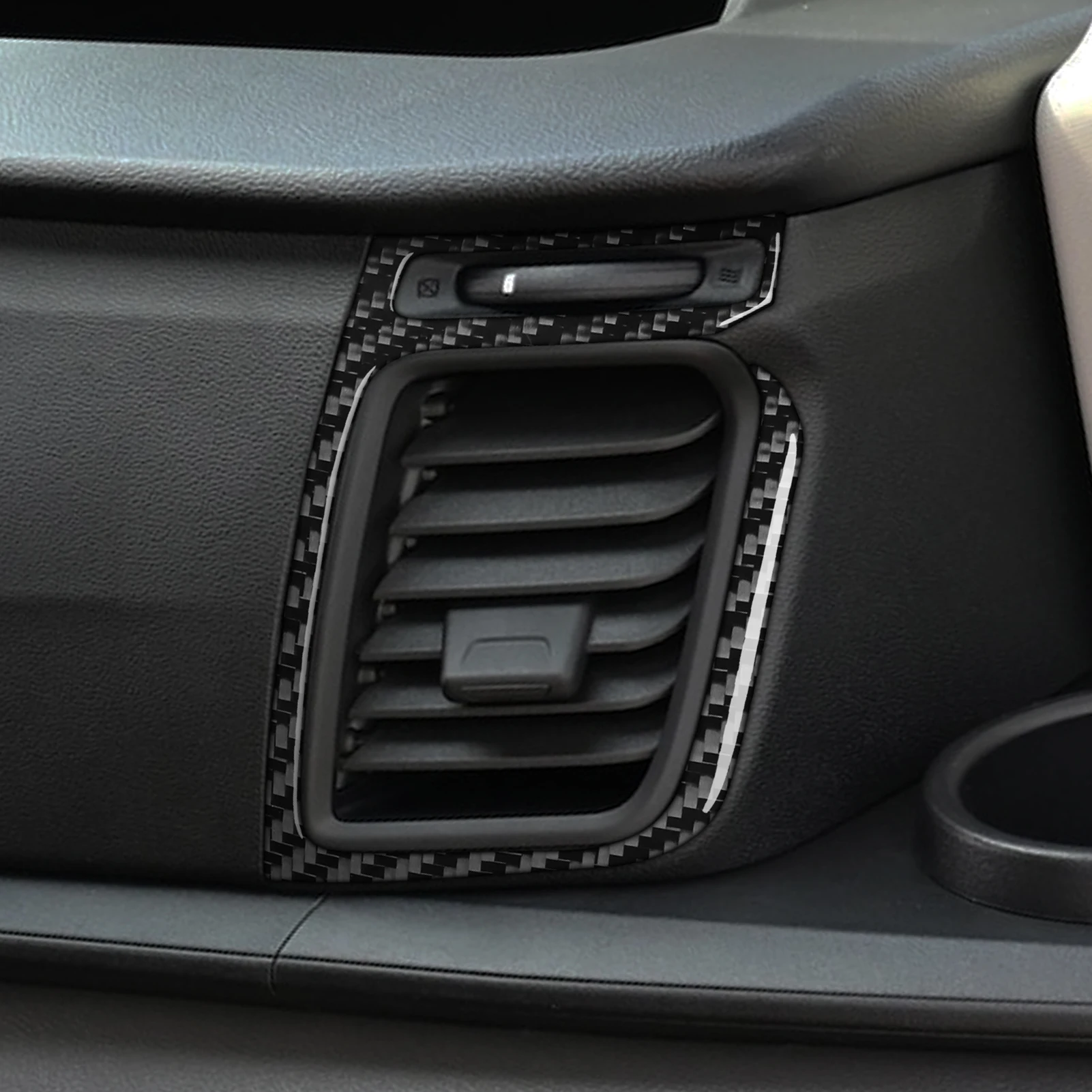 For Ford Transit Custom V363 2024 2025 Carbon Fiber Both Sides Air conditioning Outlet Vent Cover Trim Car Accessories Sticker