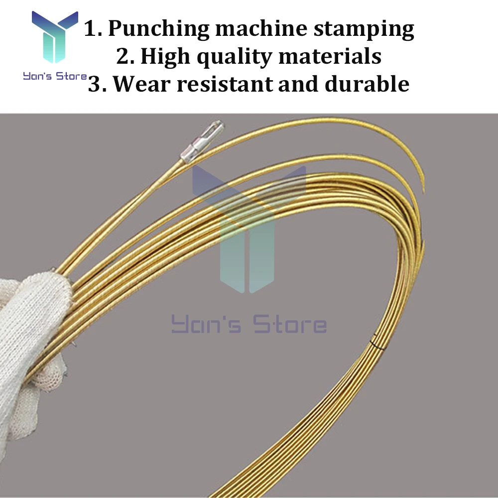 5/10m Universal Wire Threading Device Spring High Elasticity Rope Pulling Device With Pulley Electricians Wire Lead Cable Puller