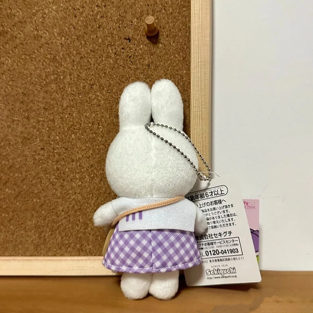 Mignon Miffy Kawaii peluche poupée dessin animé lapin poupée pendentif sac à dos sac à dos ornement jouets en peluche fille cadeau