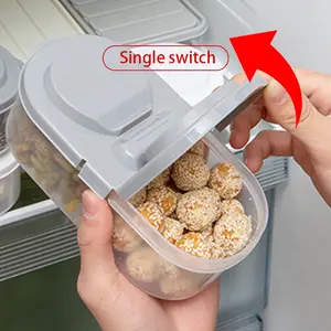 Kavanoz, kapaklı plastik gıda saklama, bölme, çift, somunlar, çok işlevli, mutfak, buzdolabı Buzdolabındaki en iyi 10 satış alpicool-no. 9