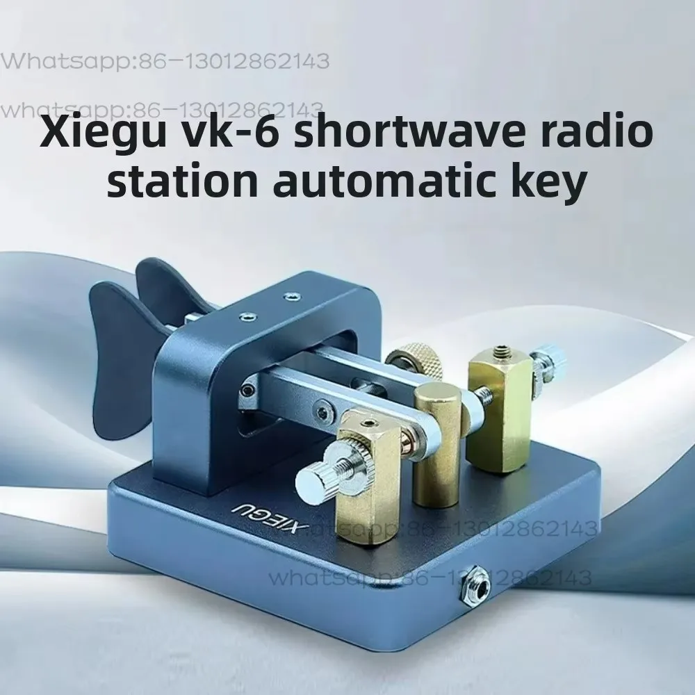 2026  1PCS  VK-6 Mini Shortwave Radio Aluminum Alloy Automatic CW Electric Key 3.5mm Interface with Adjustable Contact Gap