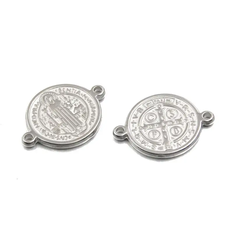 Exorcism St. Benedict Medal Pendant Stainless Steel Tarnish-Resistant   for Travel Personal Protection