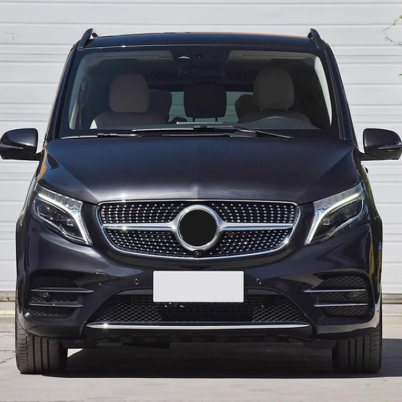 

Для Mercedes-Benz Vito V-Class W447 2015-2019 V250 V300 V260: Передний бампер, гоночная решетка Diamond Grill, автомобильные аксессуары