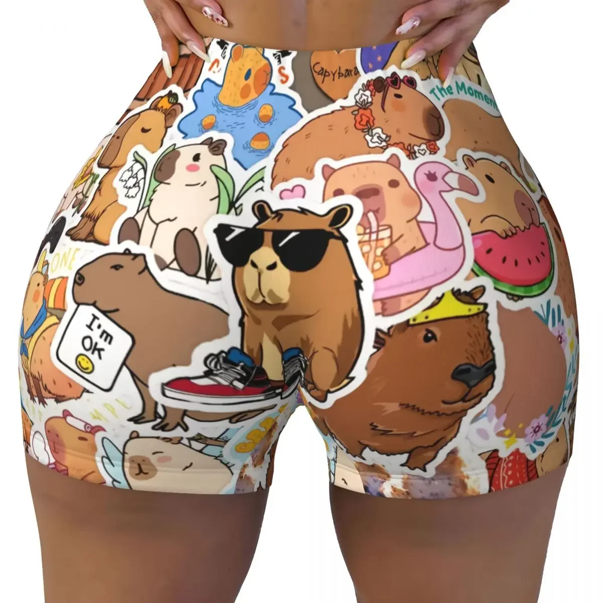 

Изготовленные на заказ шорты для тренировок капибары, волейбола, байкера, женские спортивные шорты для занятий йогой в тренажерном зале