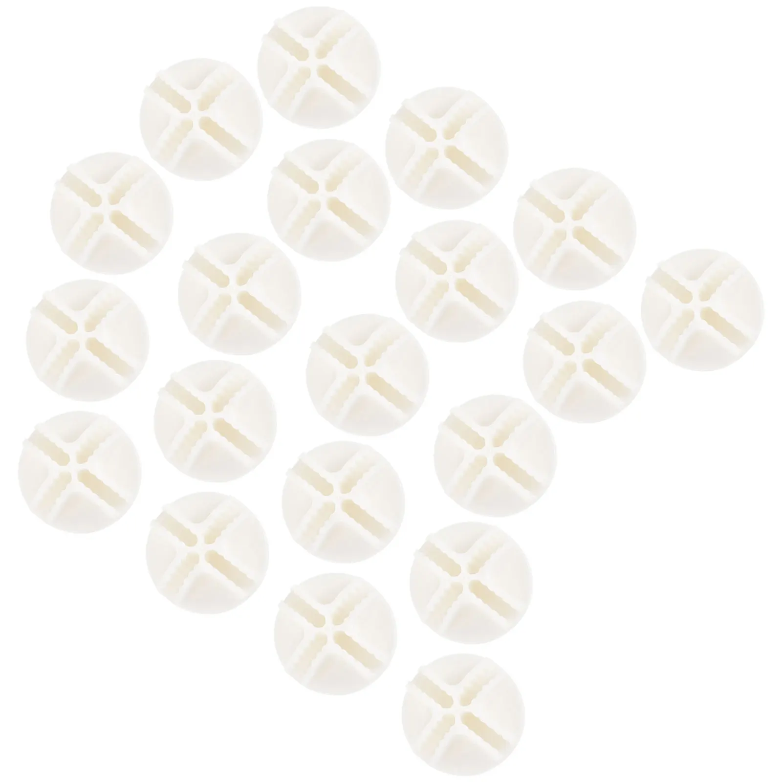 

20 Pcs ABS Plastic Connectors for Modular Closet Wire Grid Cubes Storage Shelves 8 Slots Panel Joining Reconfigurable Shelving
