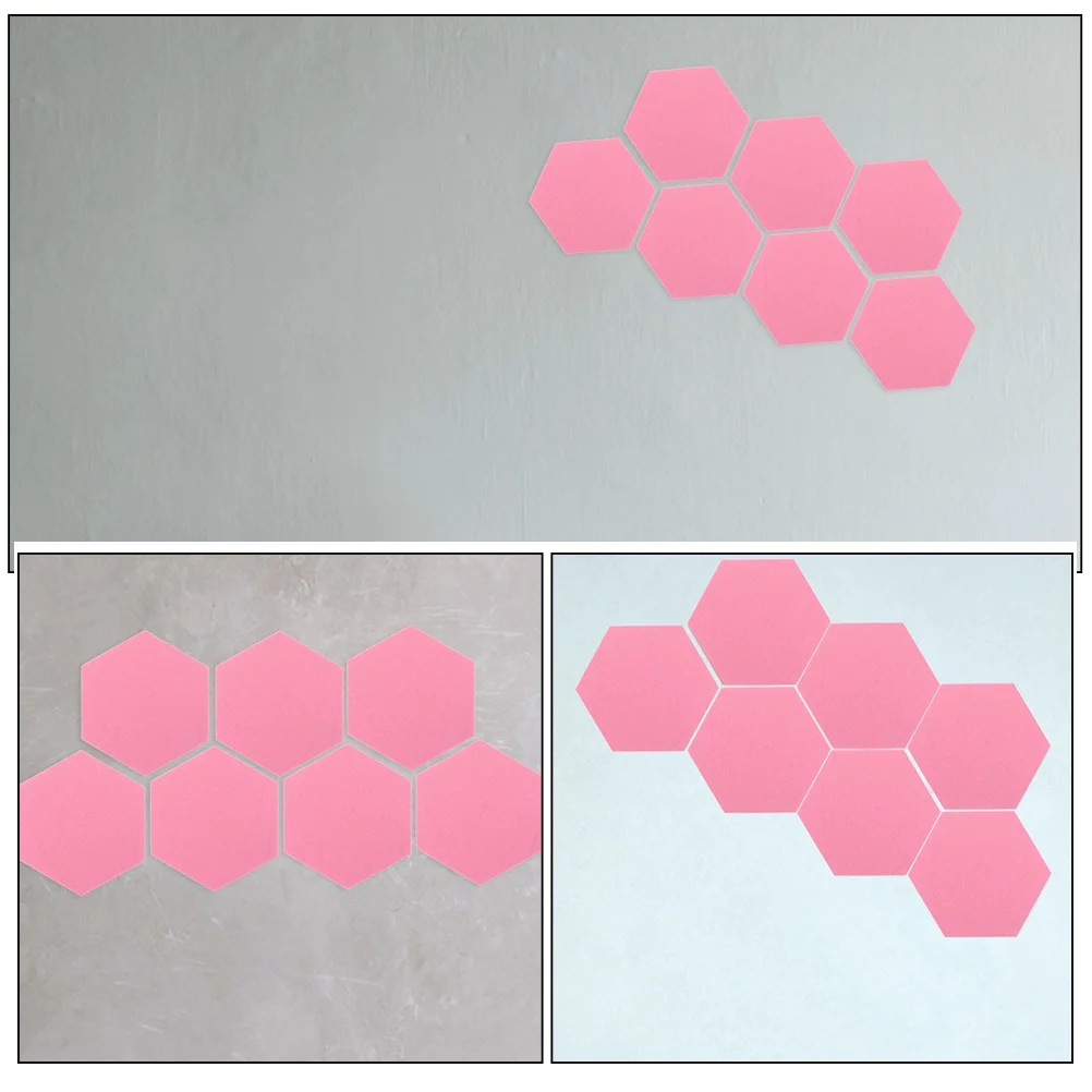 10 قطعة ورأى عازلة للصوت جدار ديكور 30X40 سنتيمتر لمكتب المنزل المدرسة مفتاح حامل قناع المنظم لوحة الإعلانات عرض إشعار الرسائل #2