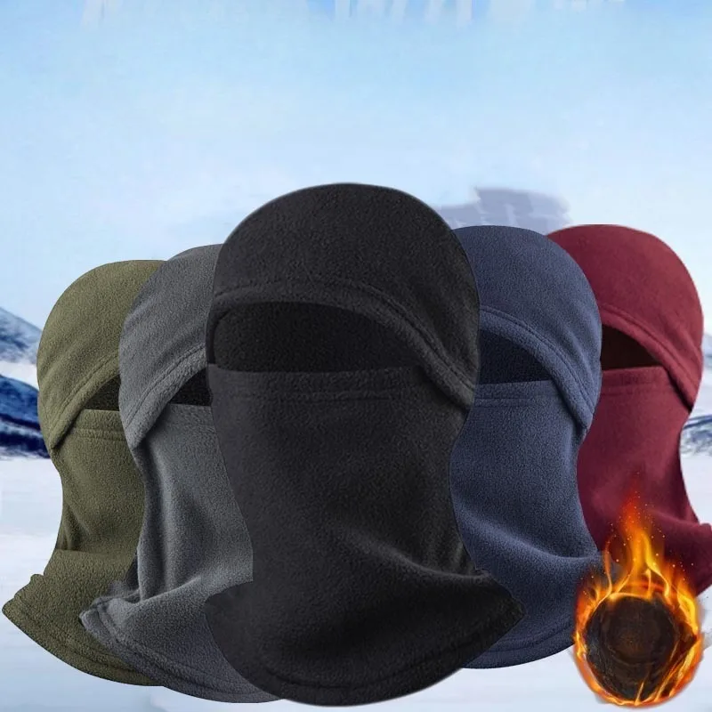 

Зимняя мужская бандитская шапка для верховой езды на теплой мотоцикле, ветрозащитная и морозостойкая маска для лица, цельный пуловер с флисовым покрытием