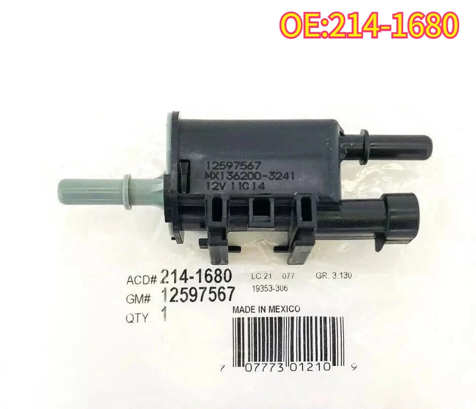 

High quality New For 214-1680 Evap Emission Canister Purge Solenoid for GM Buick Allure