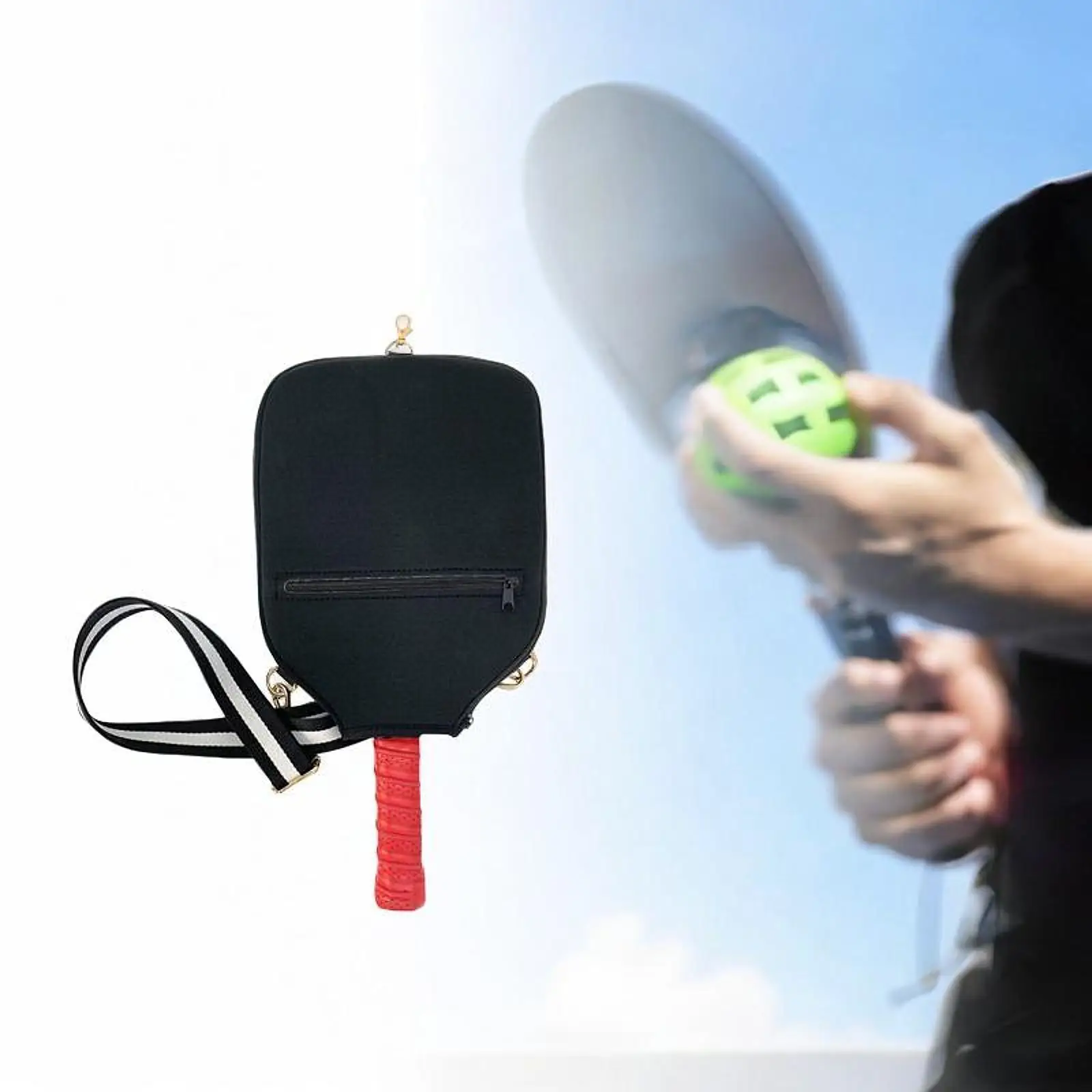 

Чехол для весла Pickleball, сумка на плечо, чехол для весла, защита на молнии, мужской и женский подарок, сумка для взрослых, сумка для хранения, чехол для ракетки